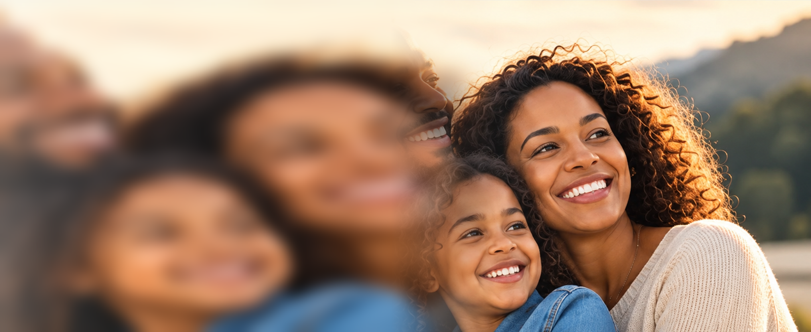Family enjoying time together outdoors